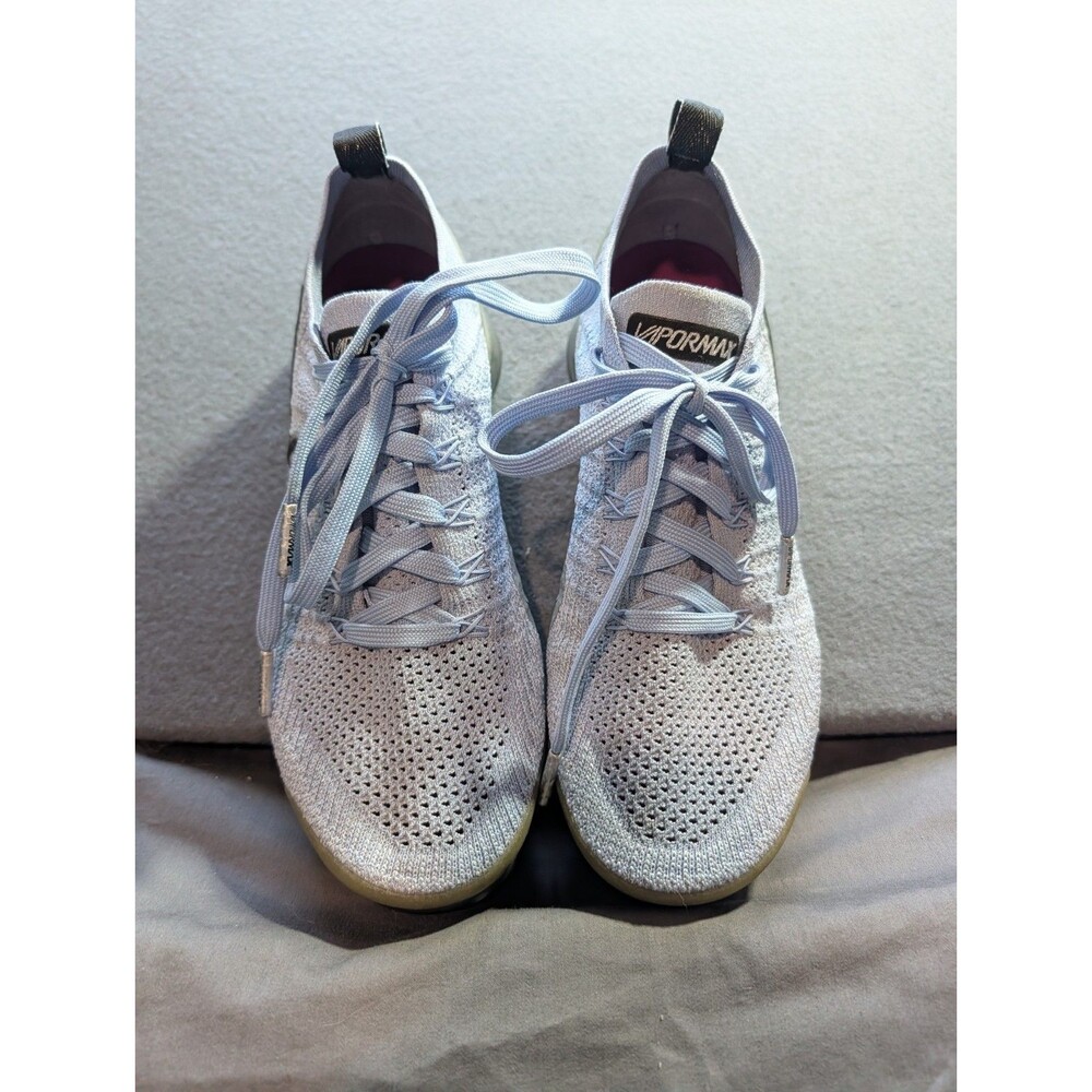 Nike Air VaporMax Flyknit 2 Women’s Size 8 Glacier Blue Running Shoes 942843-402 - Picture 2 of 9